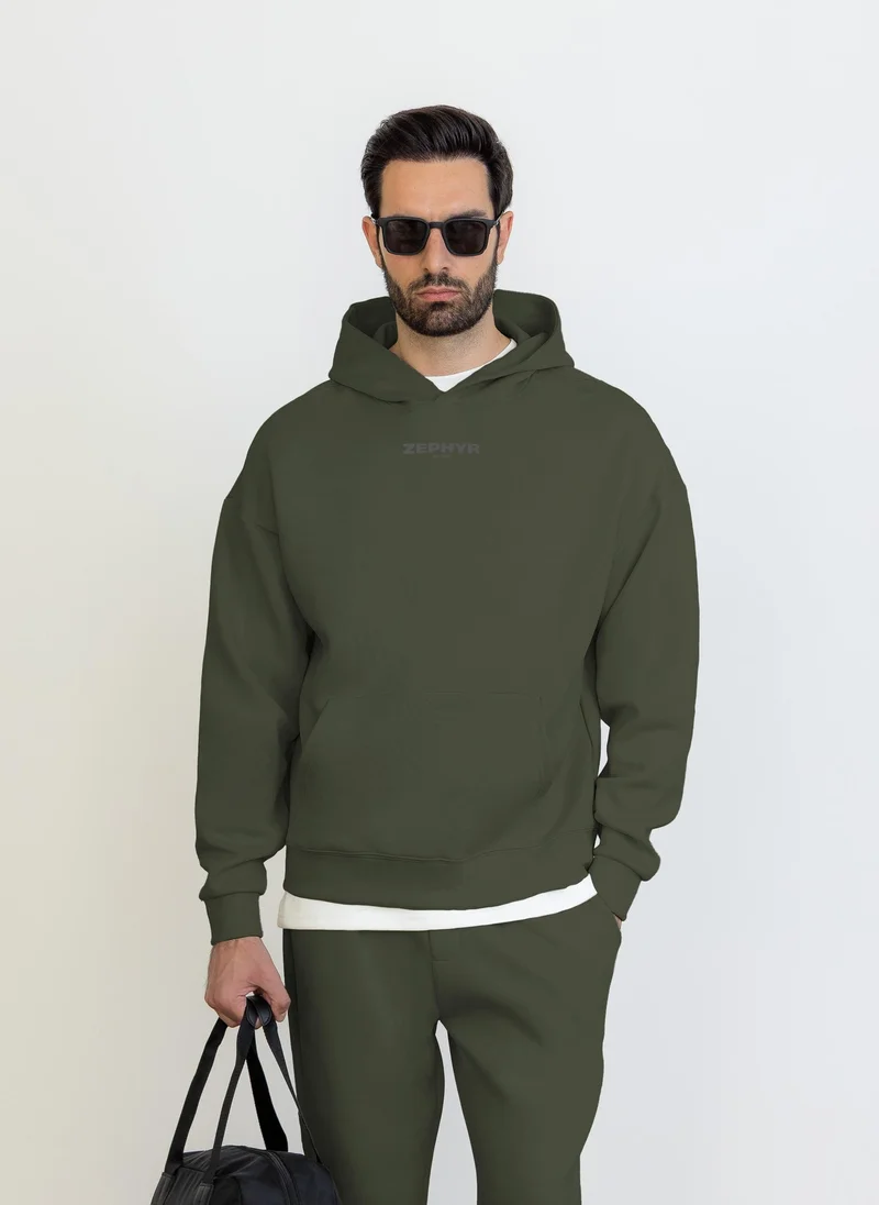 SHAPES MIDWEIGHT CONTRAST PRINT HOODIE