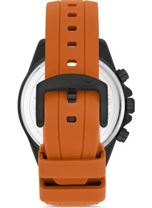 FERRO Quartz Silicone Orange 45 mm Functions Active Men's Wristwatch  - Image 3