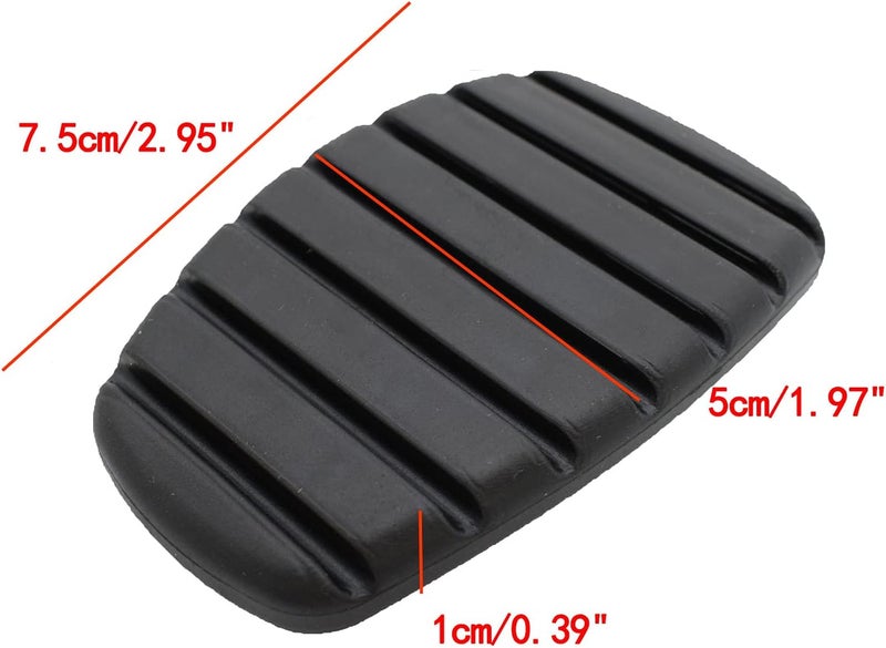 Wivplex Car Brake Clutch Pedal Rubber Pad Cover Set - Image 2
