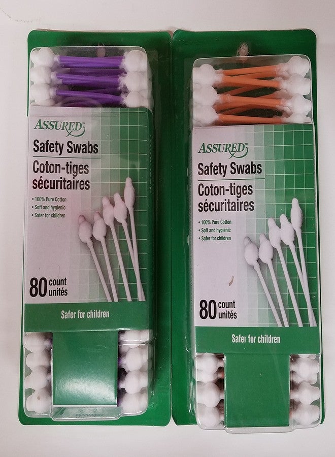 Greenbrier Kids Cotton Safety Swabs - 80 CountAssorted Colors - 2 Pack - Image 1
