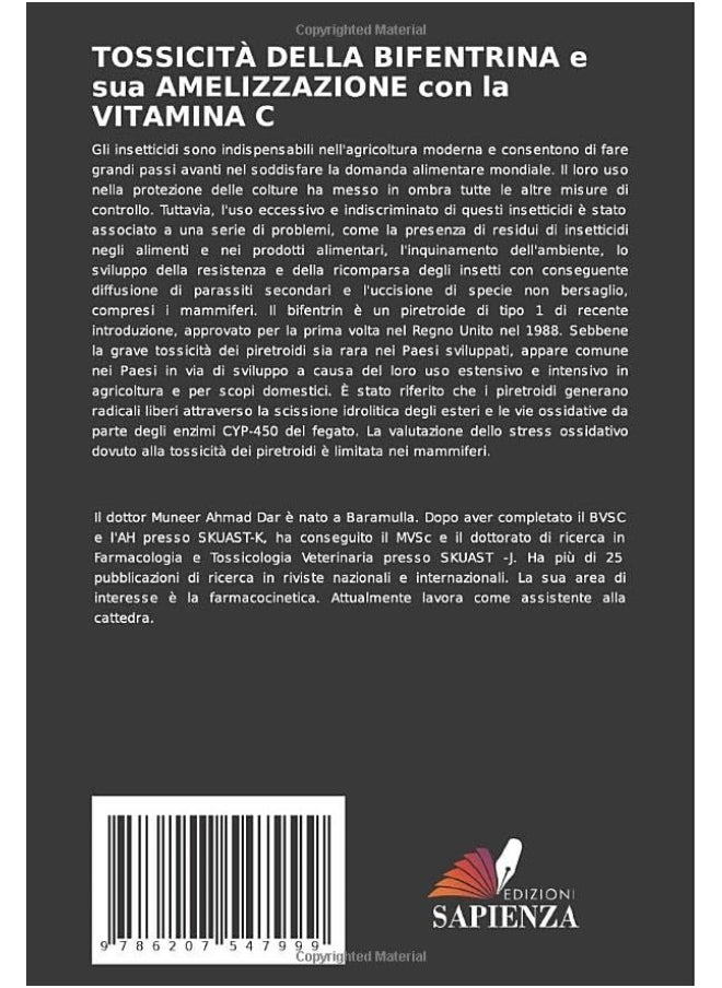 TOSSICIT DELLA BIFENTRINA e sua AMELIZZAZIONE con la VITAMINA C