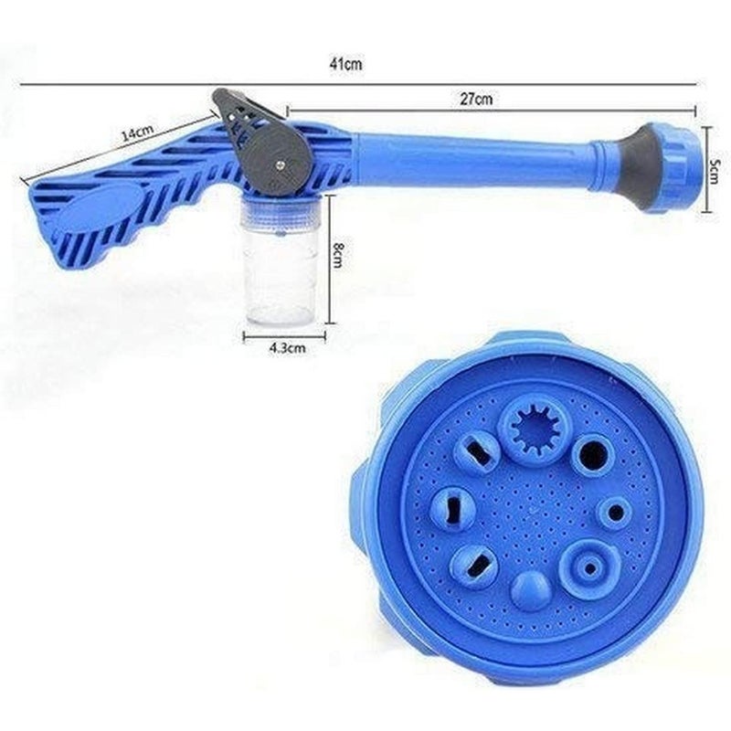 RENARSH Plastic 8 in 1 Turbo Water Spray Gun Ultra High Pressure Washer Gun with soap Dispenser Tank for Car Washing and Gardening Purpose Multicolor - Image 4
