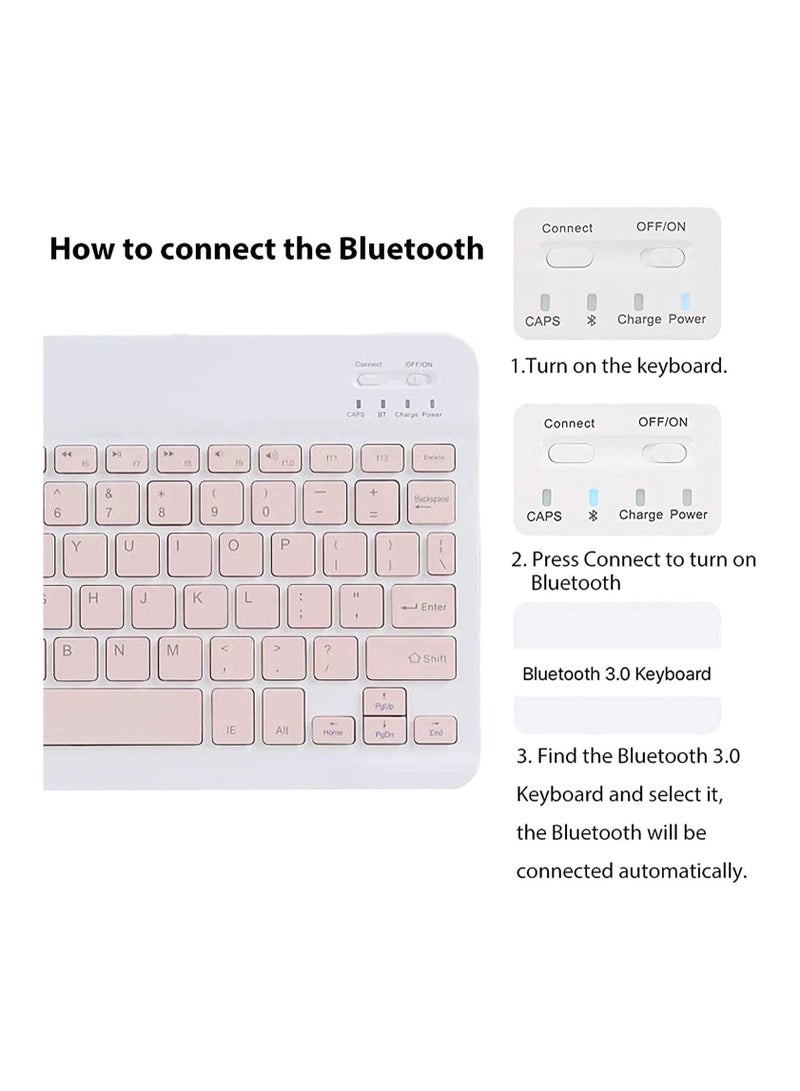 general Keyboard Case iPad 10th Generation Case 2022, Removable Wireless Keyboard Pen Holder Slim Leather Smart Case with Mouse iPad 10th Generation 10.9 inch - Image 4