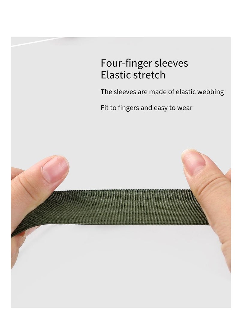 ARNOTEC - Gym gloves One size thickened cowhide unisex fitness gloves, non-slip half finger, wrist guard equipment horizontal bar exercise anti-callus gloves four finger gloves - Image 1