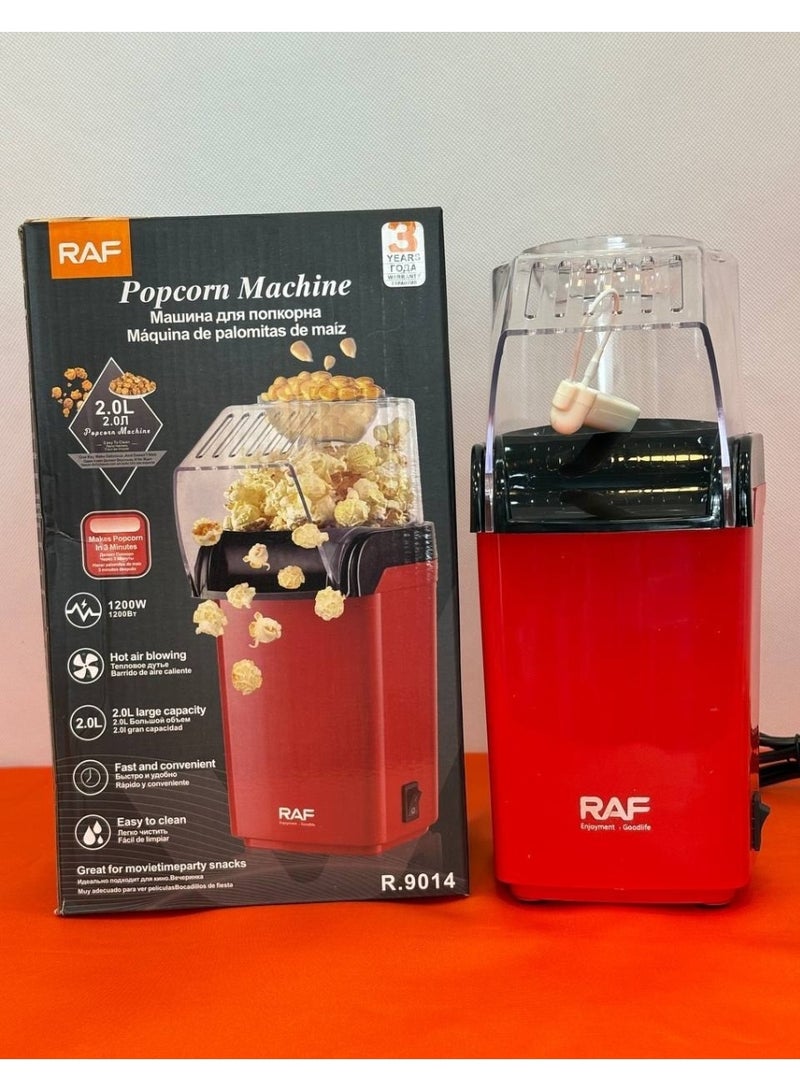 RAF POPCORN MAKER 2L Large Capacity Oil-free Non-stick Coating DIY Homemade Hot Air Circulation Electric Corn Popper Maker Popcorn Machine - Image 3