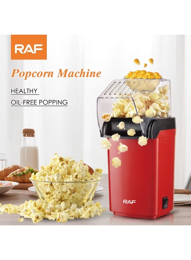 RAF POPCORN MAKER 2L Large Capacity Oil-free Non-stick Coating DIY Homemade Hot Air Circulation Electric Corn Popper Maker Popcorn Machine - Image 1