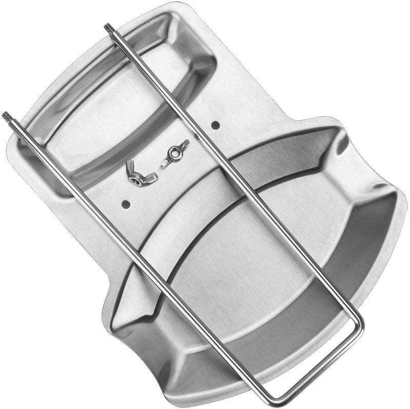 DASTAV Lid and Spoon RestPan Pot Cover Lid Rack Stand Organizer304 Stainless Steel Spoon Rest Stove Organizer Storage Utensils Lid Holder Spoon Holder Lid Rest for Spoon Storage Silver  - Image 4