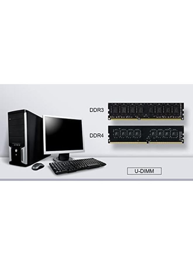 TeamGroup - Elite Ddr4 32Gb Single 1 X 32Gb 3200Mhz Pc4 25600 Cl22 Unbuffered Non Ecc 1.2V Udimm 288 Pin Pc Computer Desktop Memory Module Ram Upgrade Ted432G3200C2201 - Image 1