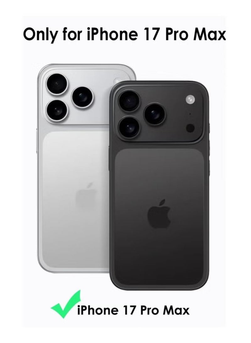 ELTRAZONE iPhone 17 Pro Max 6.9-Inch Slim Matte Glass Magnetic Case with Shockproof Protection, Anti-Fingerprint and Anti-Scratch Coating, Built-In Camera Lens Protector, MagSafe Compatible Durable Protective Cover for iPhone 17 Pro Max - Image 2