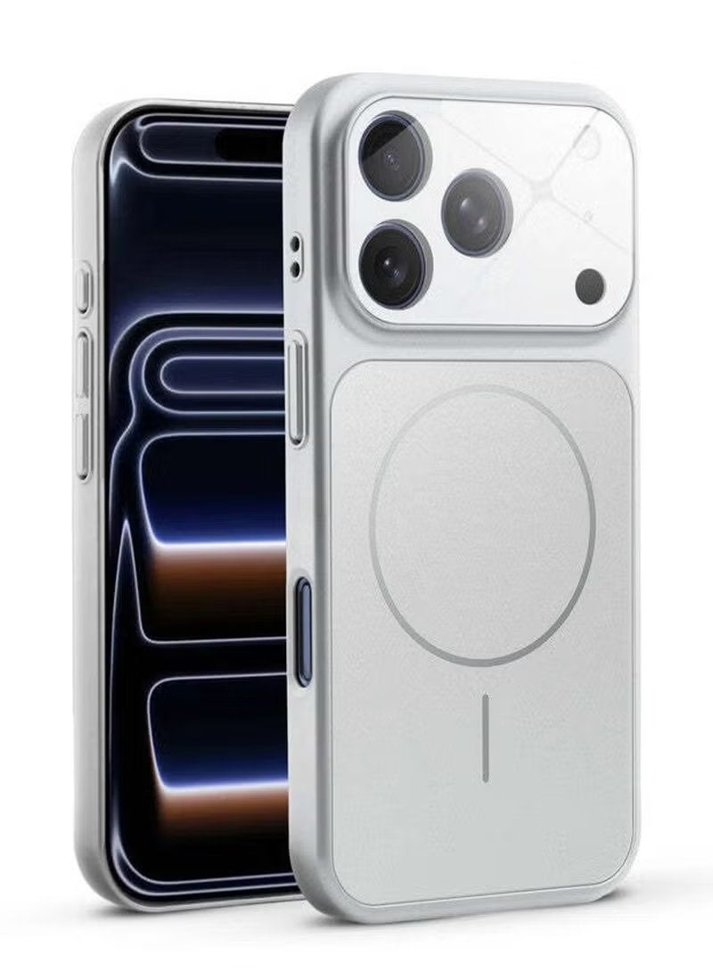 ELTRAZONE iPhone 17 Pro Max 6.9-Inch Slim Matte Glass Magnetic Case with Shockproof Protection, Anti-Fingerprint and Anti-Scratch Coating, Built-In Camera Lens Protector, MagSafe Compatible Durable Protective Cover for iPhone 17 Pro Max - Image 1