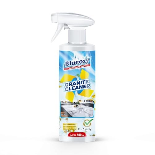Blueoxy Granite and Stone Cleaning Spray | Granite Floor Cleaner and Shiner | Granite Countertop Cleaner | Marble Cleaner | Fresh Citrus Scent | 500 Ml - Pack 1 - Image 1