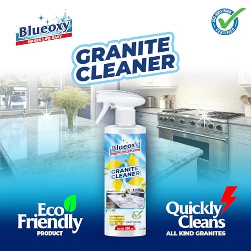 Blueoxy Granite and Stone Cleaning Spray | Granite Floor Cleaner and Shiner | Granite Countertop Cleaner | Marble Cleaner | Fresh Citrus Scent | 500 Ml - Pack 1 - Image 5