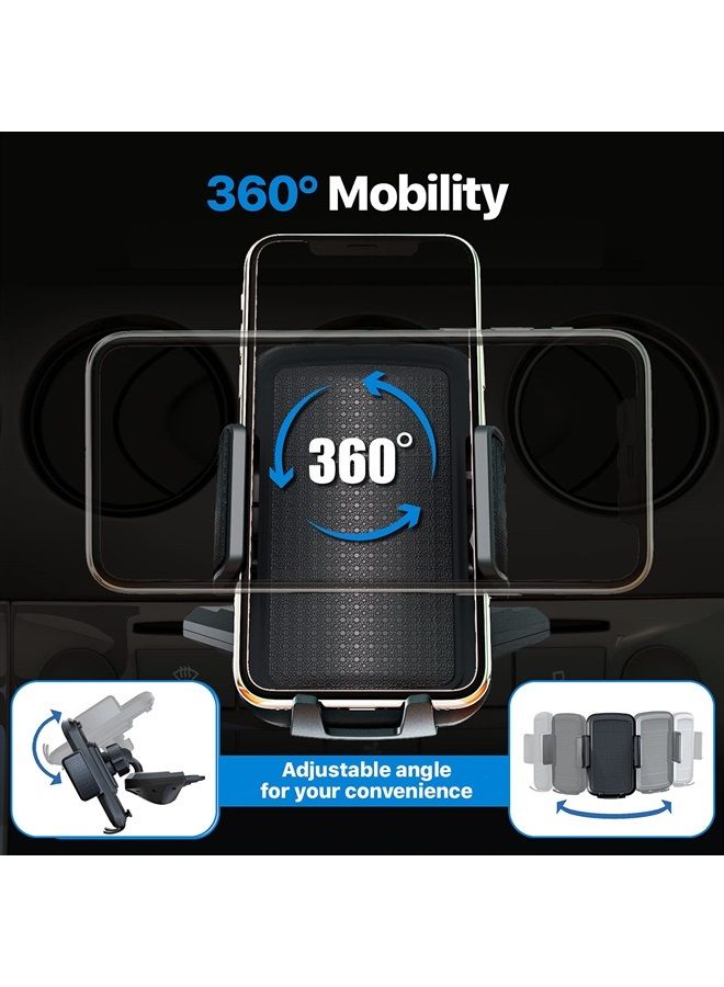Bestrix Cell Phone Holder for Car, CD Slot Car Phone Holder, Hands Free Car Mount with Strong Grip Universal for iPhone14/13/12/11/11Pro/Xs MAX/XR/XS/X/8/7/6 Plus, Galaxy S22/S21/S20/S10+/S10e/S9/S9+ - Image 4