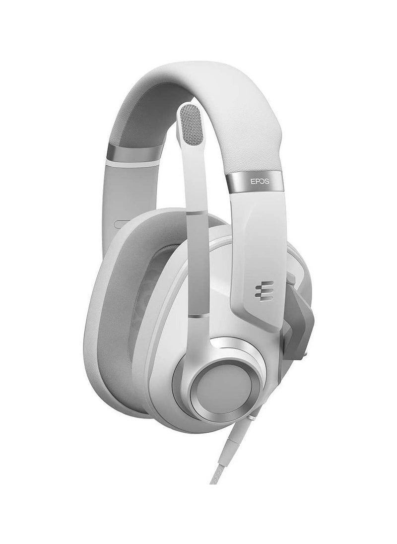 EPOS Epos H6 Pro Closed Acoustic Wired Gaming Headset, Around Ear, Compatible with Mobile Phone, PC,Soft Phone,PS4,Xbox One, White  - Image 2