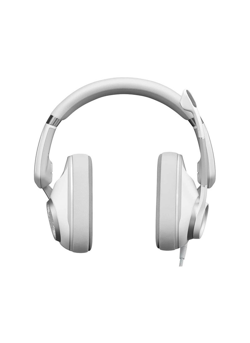 EPOS Epos H6 Pro Closed Acoustic Wired Gaming Headset, Around Ear, Compatible with Mobile Phone, PC,Soft Phone,PS4,Xbox One, White  - Image 3