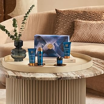 RITUALS طقم هدايا ريتوالز طقوس الحمام S 4 منتجات منزلية وعناية بالبشرة غنية بزيت الأوكاليبتوس وزيت الأركان وإكليل الجبل صندوق هدايا للاستحمام بخصائص تنقية زرقاء - Image 2