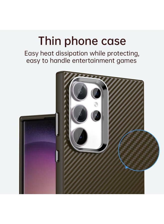 S-TOP Case For Samsung Galaxy S23 Ultra 5G Carbon Fiber Series IMD Phone Case - Image 5