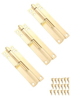LAWAZIM 3-Piece Door Matt Latch - 6inch - Gold  - Image 1