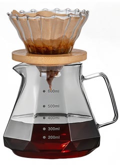 DIYANOO 12 Pieces V60 Coffee Maker Set - Includes Coffee Grinder, Coffee Server, Coffee Bean Dosing Cup with Spray, 600ml coffee kettle,glass drip funnle,electronic scale and 2 Cups  - Image 2