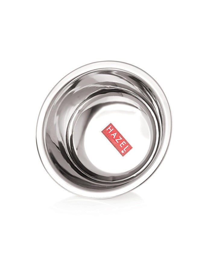 HAZEL Stainless Steel Mixing Bowl | Mixing Bowl for Cake Batter | Kitchen and Baking Accessories Items, Set of 2, 1500 ML, 2730 ML - Image 3