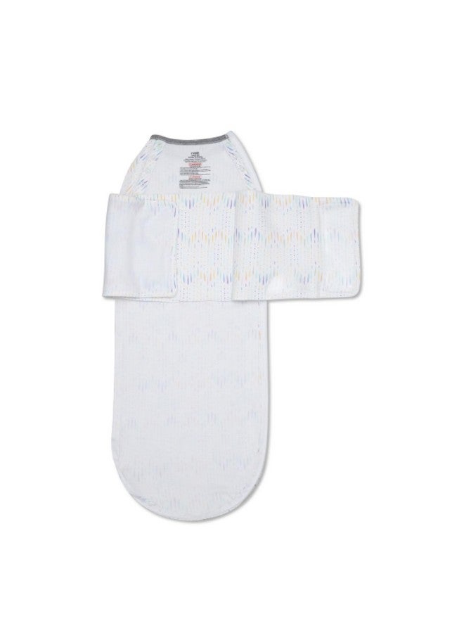 Nanit Sleep Wear Swaddle - Chevron Raindrops- 3-6M - Image 3