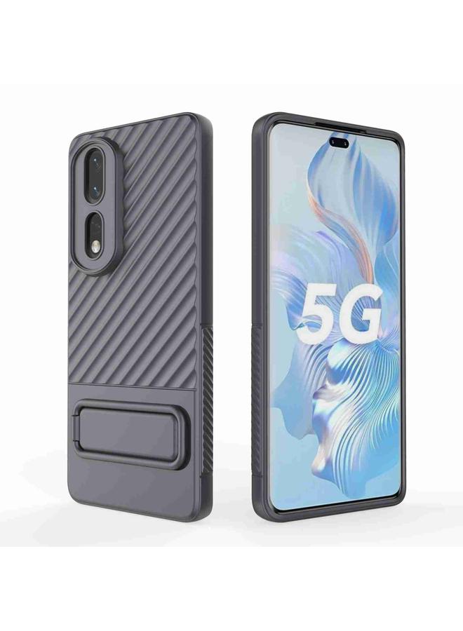 اس-توب جراب لهاتف Honor 80 Pro 5G مصنوع من مادة TPU ذات ملمس مموج مع غشاء عدسة - Image 2