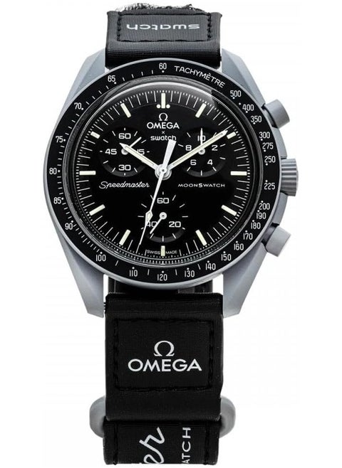 Omega x Swatch Moon Swatch Mission to The Moon Speedmaster Black - New, SO33M100