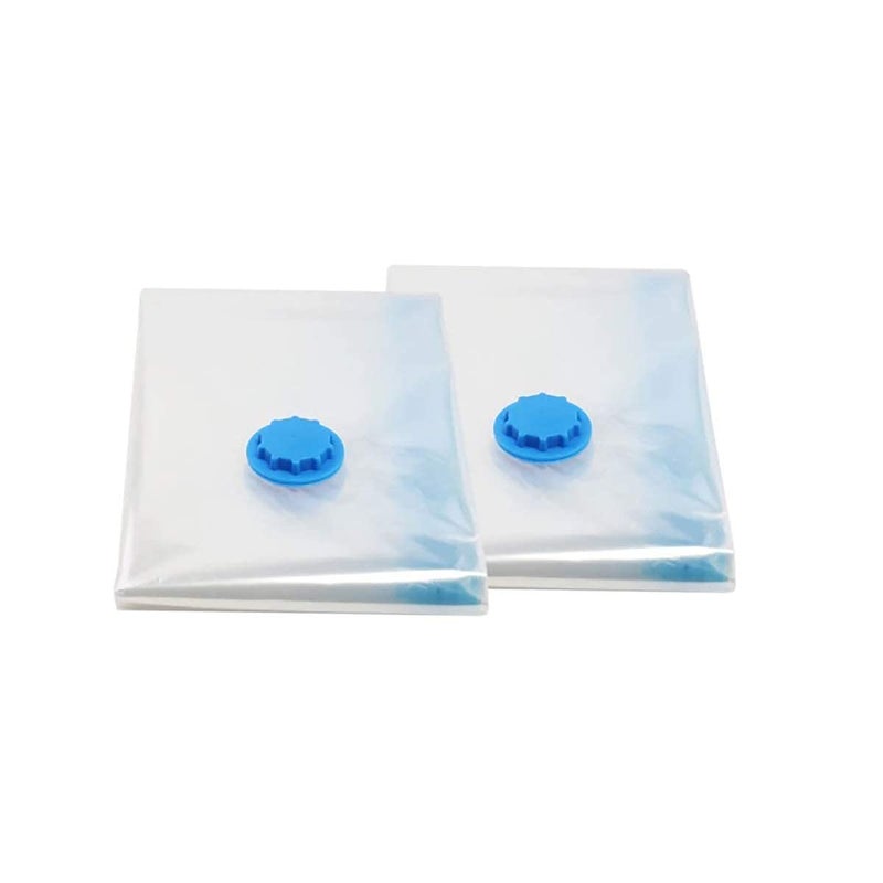 EasyDesk Vacuum Storage Reusable Ziplock Smart Space Saver Bags 2 Small 50 cm x 60 cm 2 Medium 60 cm x 80 cm 1 Large 70 cm x 100 cm without Hand Pump Pack of 5 - Image 1