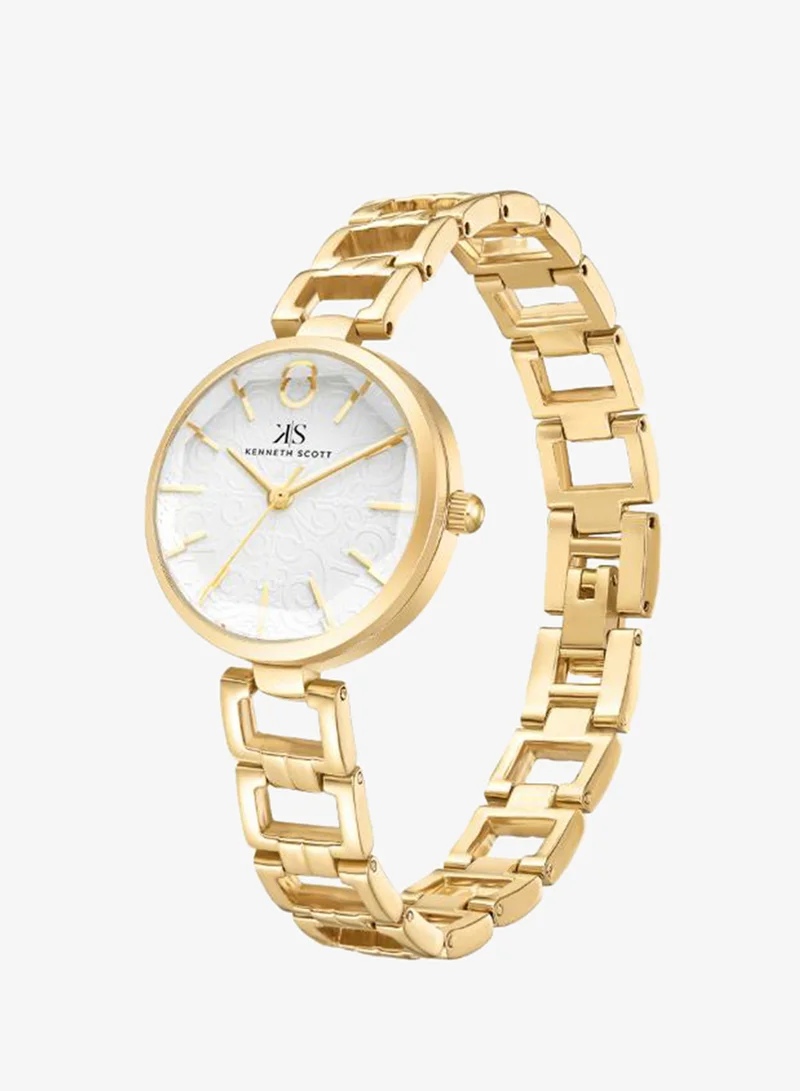 KENNETH SCOTT Women's Alloy Analog Watch K23514-GBGW - 28 mm