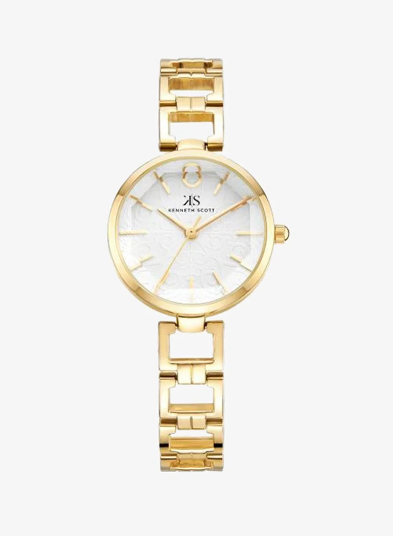 KENNETH SCOTT Women's Alloy Analog Watch K23514-GBGW - 28 mm