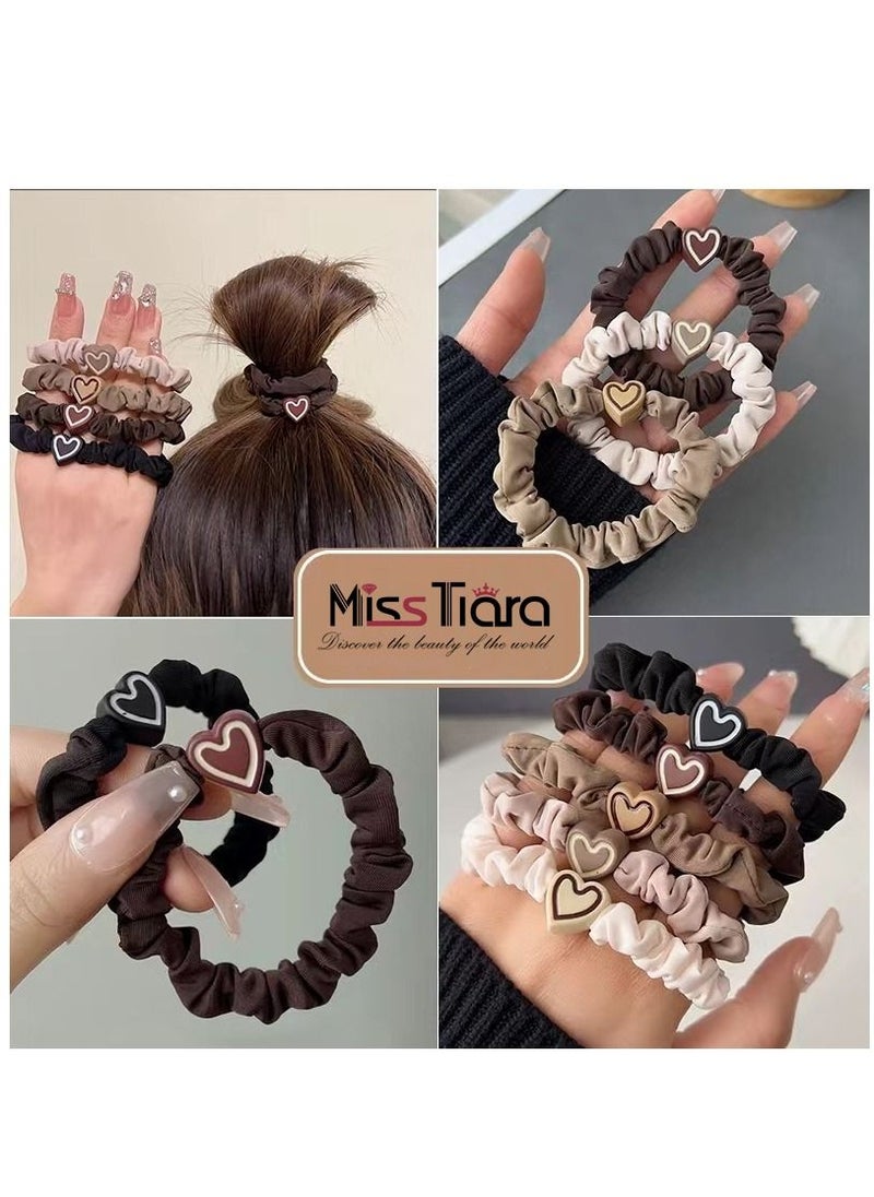 MissTiara - 20 قطعة من ربطات الشعر المرنة وحوامل ذيل الحصان وشريط مطاطي وإكسسوارات الشعر وحبال ربط الشعر للنساء والفتيات متعددة الألوان - Image 1