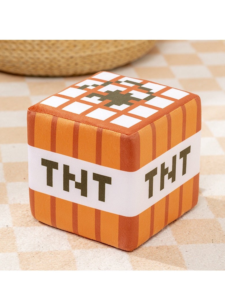 Generic - Minecraft Plush Pillow - TNT Grass Block Cushion | Soft Toy Sofa Decor - Image 1