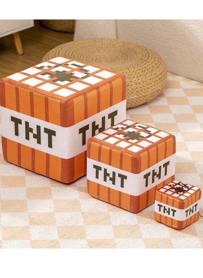 Generic - Minecraft Plush Pillow - TNT Grass Block Cushion | Soft Toy Sofa Decor - Image 1