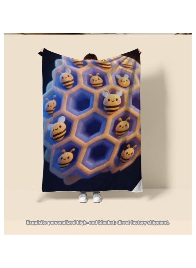 general Children's or student cartoon flannel thin blanket (warm and comfortable, suitable for sleep, games) 100cm*150cm - 688 - Image 4