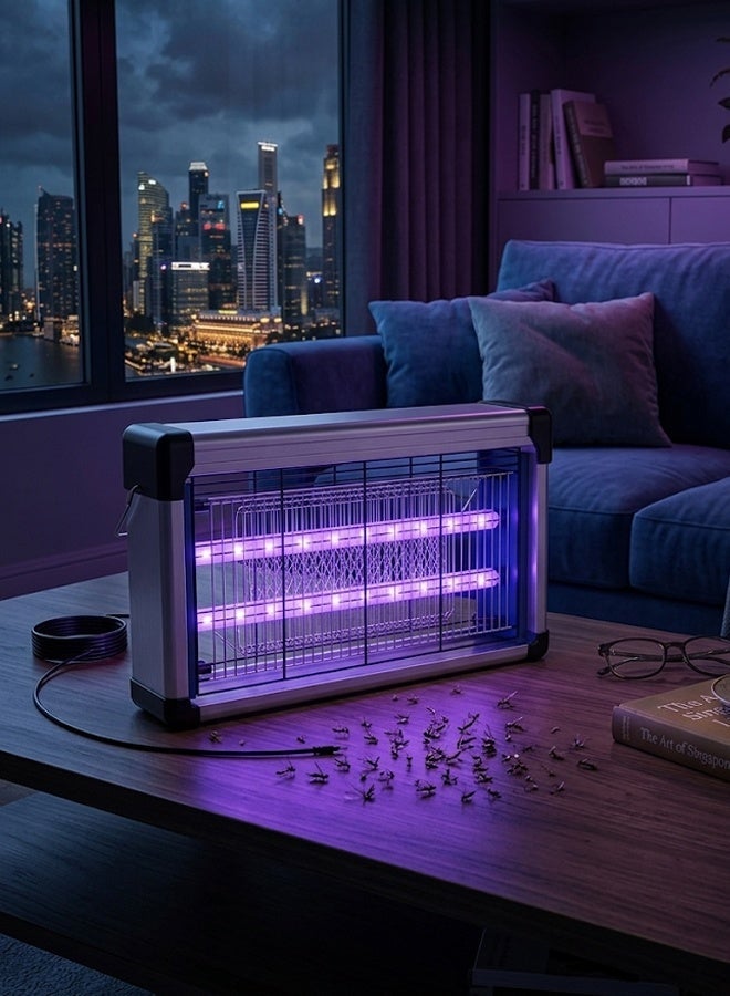 Arabayt 45W Three-Tube Powerful Mosquito Killer Lamp, High-Efficiency Indoor Mosquito Trapper with Bait Design, Quiet and Safe Insect Killing, Suitable for Mosquitoes, Flies, and Other Pests. - Image 1