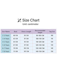 Generic Little Girls Mermaid Princess Costume Party Dress For Kids, Mermaid Costume Princess Dress Up With Accessories Including Pendant, Earrings, Hair Clips, Handbag (B)  - Image 2