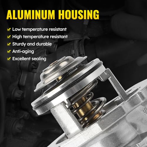 C-Tzu Upgrade Aluminium Thermostat Housing Assembly W/Sensors for Mercedes-Benz C230 C250 C280 C350 E280 E300 E350 ML350 ML450 R350 S400 SLK280 SLK300 SLK350 - Replaces 2722000115 2722000415 TM45100D - Image 3