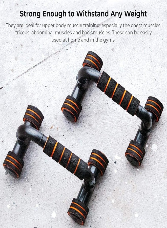 Shopeleven Anti-Slip Pushup Stands - Exercise Bars for Men & Women | Home Gym Chest Workout & Strength Training Gear - Image 2