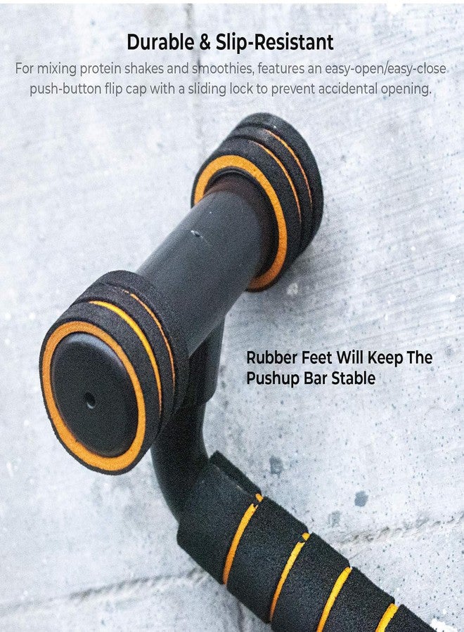 Shopeleven Anti-Slip Pushup Stands - Exercise Bars for Men & Women | Home Gym Chest Workout & Strength Training Gear - Image 3