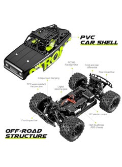 Harvestoy 1:18 Scale Off Road RC Truck 4WD Remote Control Truck, 40KM/H Fast Racing Car, 2.4Ghz RC Vehicle Rock Crawler for Kids  - Image 4