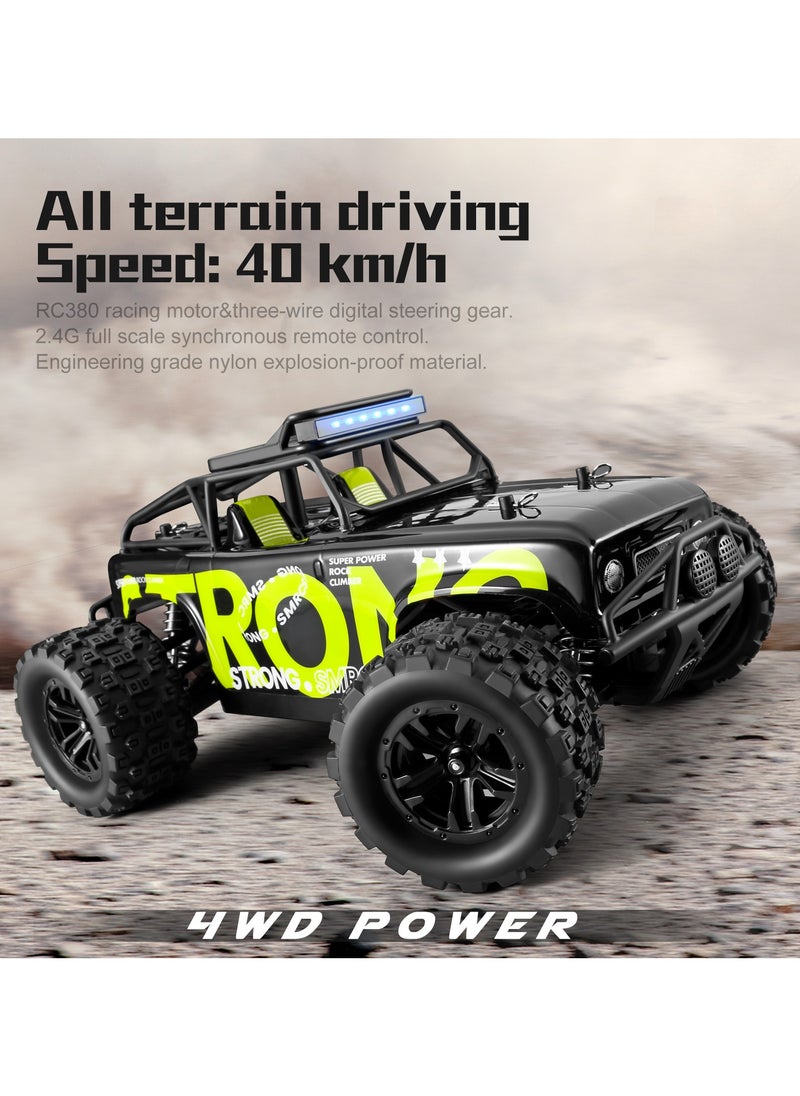 Harvestoy 1:18 Scale Off Road RC Truck 4WD Remote Control Truck, 40KM/H Fast Racing Car, 2.4Ghz RC Vehicle Rock Crawler for Kids  - Image 5