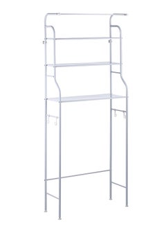 LAWAZIM Upgraded Washing Machine Rack With Towel 25x65x163cm| Laundry rack, Above washing machine storage, Laundry Room Towel Hanger Shelf Space Saving Organizer, Bathroom storage shelf, Utility Rack.  - Image 4