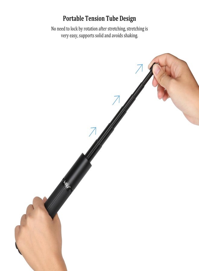 HSU 48”/122cm Invisible Selfie Stick + Tripod for Insta360, Extension Monopod Pole for Insta360 X4, X3, X2, X, Insta 360 ONE R, ONE RS, GO 2, GO 3 - Image 4
