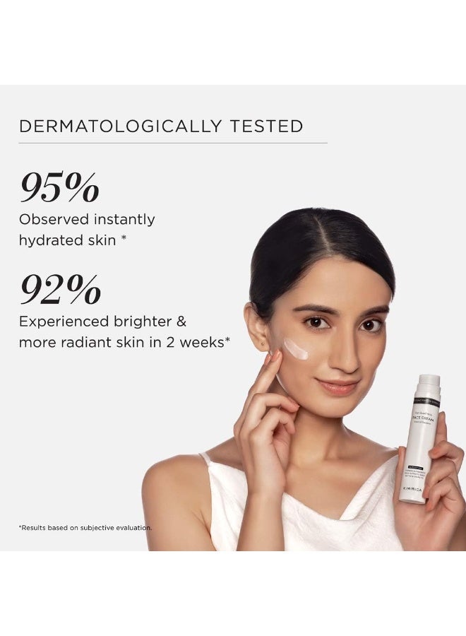 KIMIRICA Brightening Hydrating Face Cream with Squalane, Hyaluronic Acid & Turmeric | Plant powered lightweight moisturizer for smooth glowing skin | Men & women | 50ml - Image 5