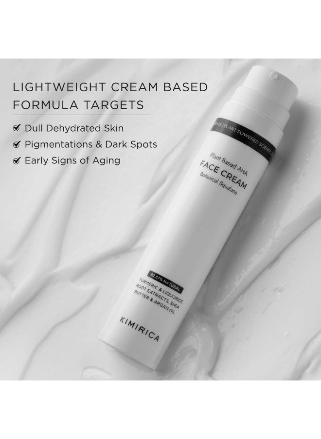 KIMIRICA Brightening Hydrating Face Cream with Squalane, Hyaluronic Acid & Turmeric | Plant powered lightweight moisturizer for smooth glowing skin | Men & women | 50ml - Image 4