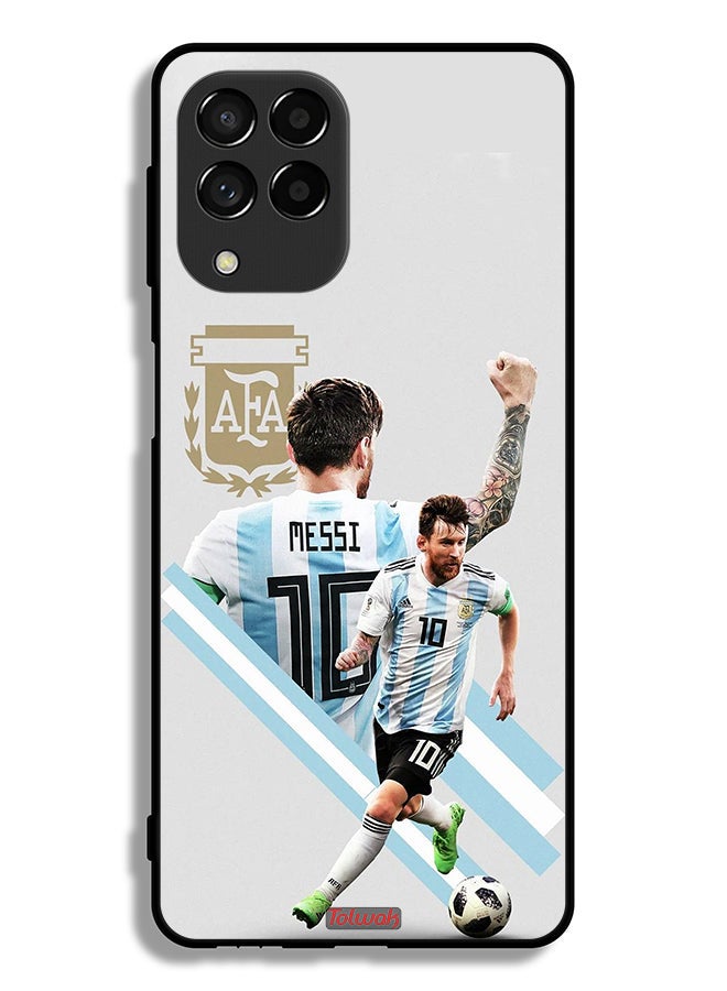 Tolwak Samsung Galaxy M53 Protective Case Cover Leo Messi Art - Image 2