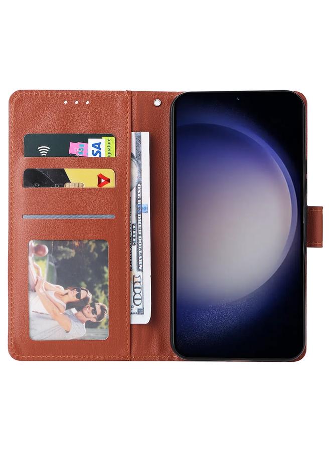 S-TOP Case For Samsung Galaxy S24 5G 3-Card Slots Multifunctional Leather Phone Case - Image 4