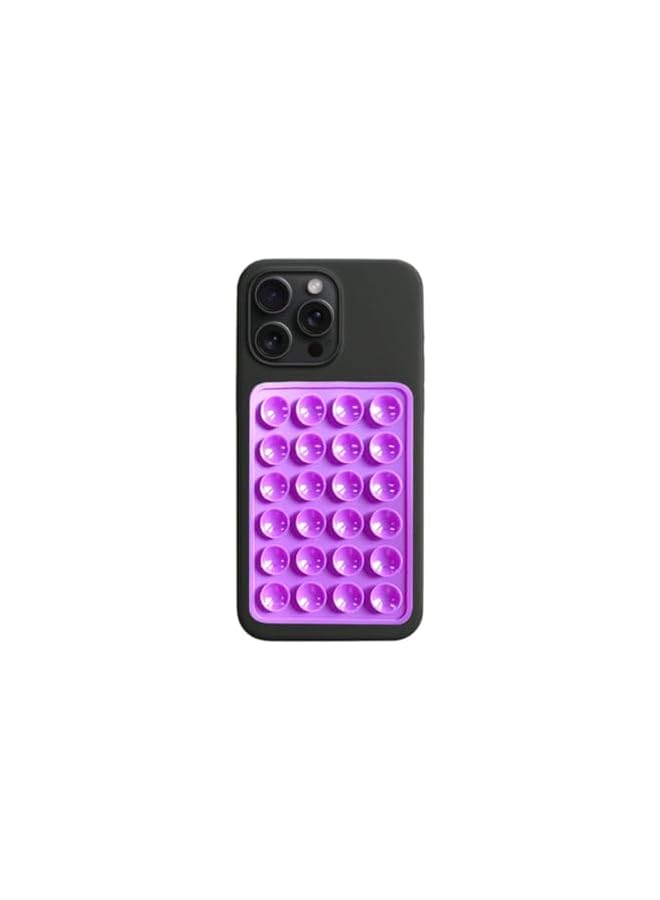 S-TOP Phone Holder Silicone Suction–Hands-Free Adhesive Stand with Strong Suction Cups for Phones, Perfect for Selfies, Videos, and Secure Mounting on Mirrors–Versatile and Reliable Sticky Grip(purple) - Image 4
