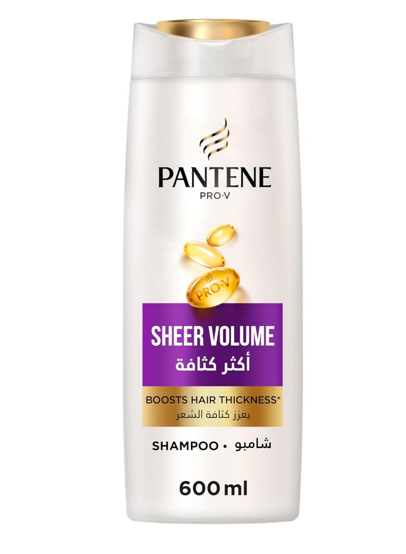 Pantene Shampoo Sheer volume and shine 600ml - Image 1