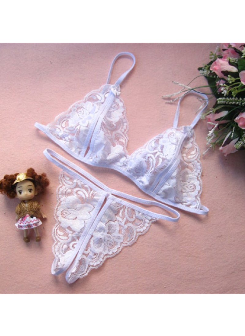 Generic - 2pcs lace underwear set thong two piece underwear set - Image 1
